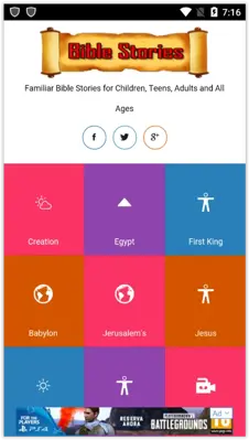 Bible Stories android App screenshot 0
